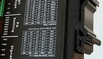 Крепление шагового двигателя с ЧПУ DM542 DM556 на DIN-рей..