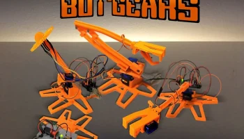 Super Bot Gears - стартовый комплект Arduino, распечатанный 