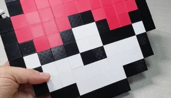 Пиксельная сетка Pokeball