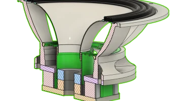 Динамик V11, напечатанный на 3D-принтере. Проект: Металли.. 2