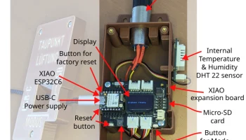 Кейс для вентиляции точки росы с семенами xiao esp32c6 и .. 6