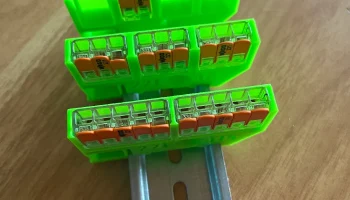 Wago 221-412, 221-413, 221-415 Крепление на DIN-рейку (фо.. 1