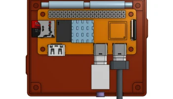 Чехол с защелкивающимся креплением Orange/Raspberry Pi Ze... 3