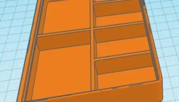 Разделенная ячейка Gridfinity 2x3x3 2 больших 4 маленьких се 1