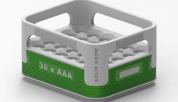Штабелируемый батарейный отсек AAA (дизайн ящика для пива... 1