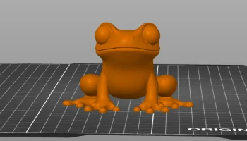 Baby Frog Clay персонаж каваи 3D модель 2