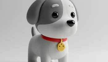 Маленькая собачка. Симпатичные игрушки-животные для детей... 1