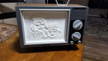 РЕТРО ТРУБКА ТЕЛЕВИЗОР ЛИТОФАНОВАЯ КОРОБКА...... 2
