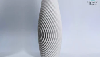 Современная ваза "Свиток" с 3D-печатью - элегантный домаш... 1