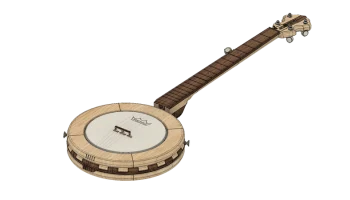 3DP BANJO: 5-струнное горное банджо, распечатанное на 3D-при 1