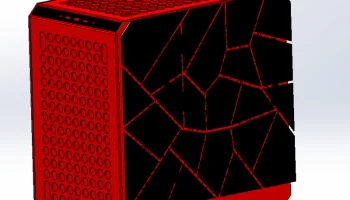 Украшение корпуса Qube 500 - сломанный блок лавы......