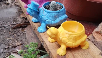 Kid Turtle Pot - Planter / Maceta Tortuga Ni&ntilde;o Remix
