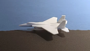 Микрореактивный истребитель F-15 Eagle, распечатанный на ... 4