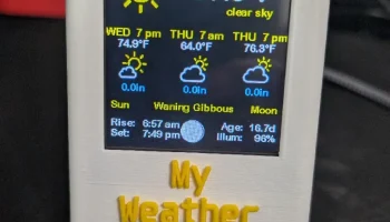 My Weather Center - недорогой корпус с экраном 2,8 дюйма .. 2
