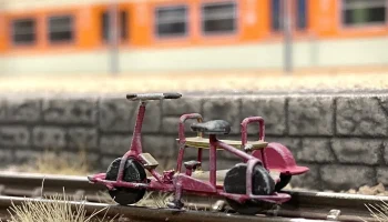 Рельсовый велосипед H0 в масштабе 1:87
