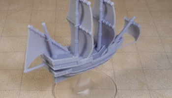 Модель корабля-галеона, совместимая с DnD Spelljammer....... 1