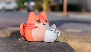 Кошка и котенок - модель ко Дню матери........ 2