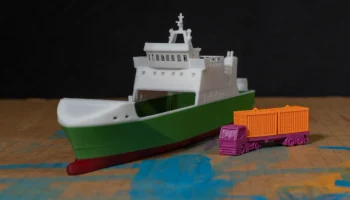 RoRo Line a Roll on Roll с корабля 1