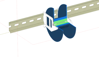 DIN rail spool holder 1