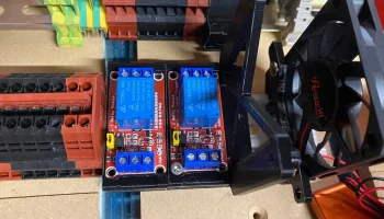 Монтаж на релейной плате DIN-35 1
