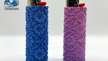 Чехол для зажигалки BIC с цветочной текстурой...