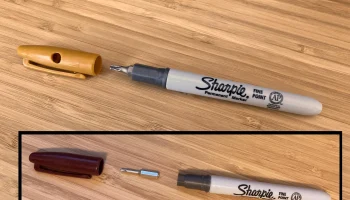 Screwie - удобная отвертка из старого маркера Sharpie. Screwie - удобная отвертка из старого маркера Sharpie.