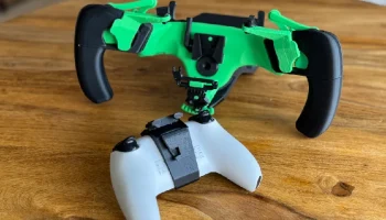 Гоночный руль с контроллером PS5, 100% напечатанный на 3D... 6
