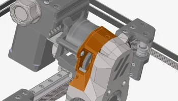 Экструдер Voron Mini Stealth Burner V0.2 с открытой перед...
