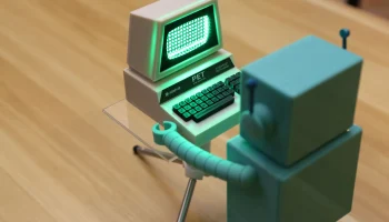 Mini Commodore PET со светодиодной матрицей Charlieplexed... 2