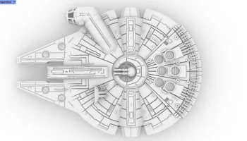 3д модель Тысячелетнего Сокола StarWars...... 1