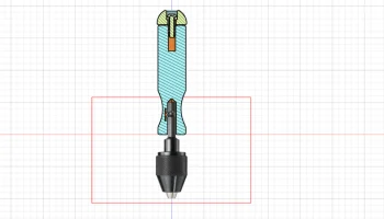 Ручной грифель для Bohrfutter или Bithalter 1/4", 6,35 мм.. 1