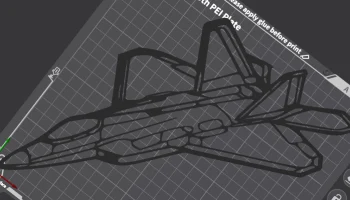Силуэт F-22 Raptor 1