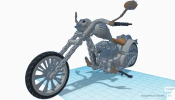 Обновление! Мотоцикл Ghost Rider (2020) Мини-версия! Диза... 4