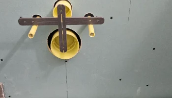 Bohrschablon f&uuml;r H&auml;nge-Wc Din.