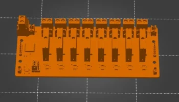 LaskaKit 8-канальный модуль реле SSR I2C 250 В переменног..