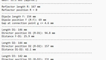 Антенные зажимы Yagi и диполь для 23 см, 869 или 915 МГц... 6