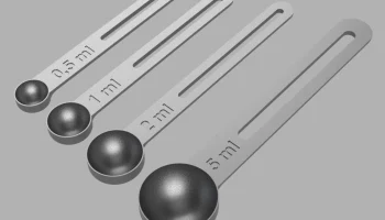 Мерные ложки 0,5 мл, 1 мл, 2 мл, 5 мл (Одмержоваци лжички)