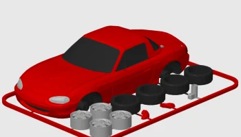 Mazda Miata / MX-5 (NB) Kit Card ПОЛНЫЙ ОБНОВЛЕННЫЙ ДИЗАЙН с жесткой и мягкой крышей 3