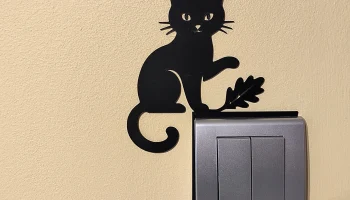 Выключатель света / украшение для розетки Cat - Модель 1 ...