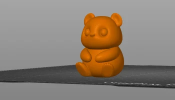 Baby Panda Clay персонаж каваи 3D модель 2