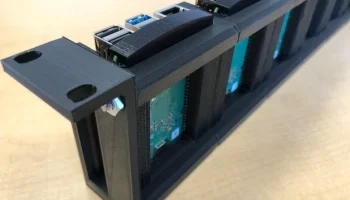 Кронштейн для монтажа в стойку Raspberry Pi 4 1U 2