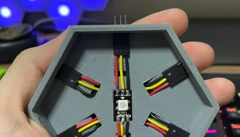 Модульная шестиугольная лампа RGB 2