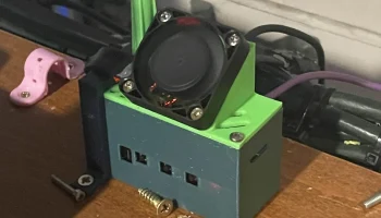 Удлиненная крышка Orange Pi Zero 2w с 40-мм вентилятором... Удлиненная крышка Orange Pi Zero 2w с 40-мм вентилятором...