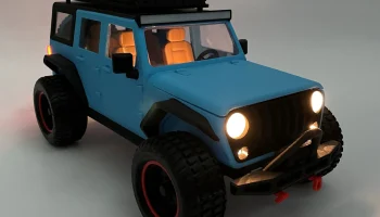 JEEP WRANGLER - МАСШТАБ 1:12 (С ФАРАМИ)