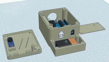 Корпус Arduino Uno + Relai + micro = sonom&egrave;tre 1