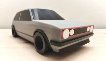 Низкополигональная VW GTI Mk1 7