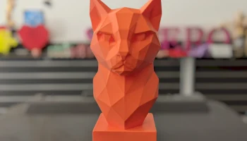 Геометрический бюст кошки 1