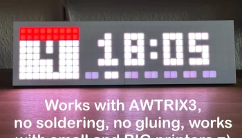 Пиксельные часы 32x8