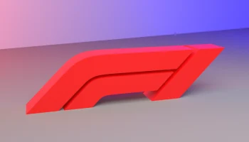 Логотип Формулы 1 - отдельно стоящий 3D-логотип F1 Логотип Формулы 1 - отдельно стоящий 3D-логотип F1