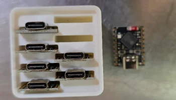 Корзина Gridfinity для ESP32 C3 Supermini USB-C (1x1x4).... 2